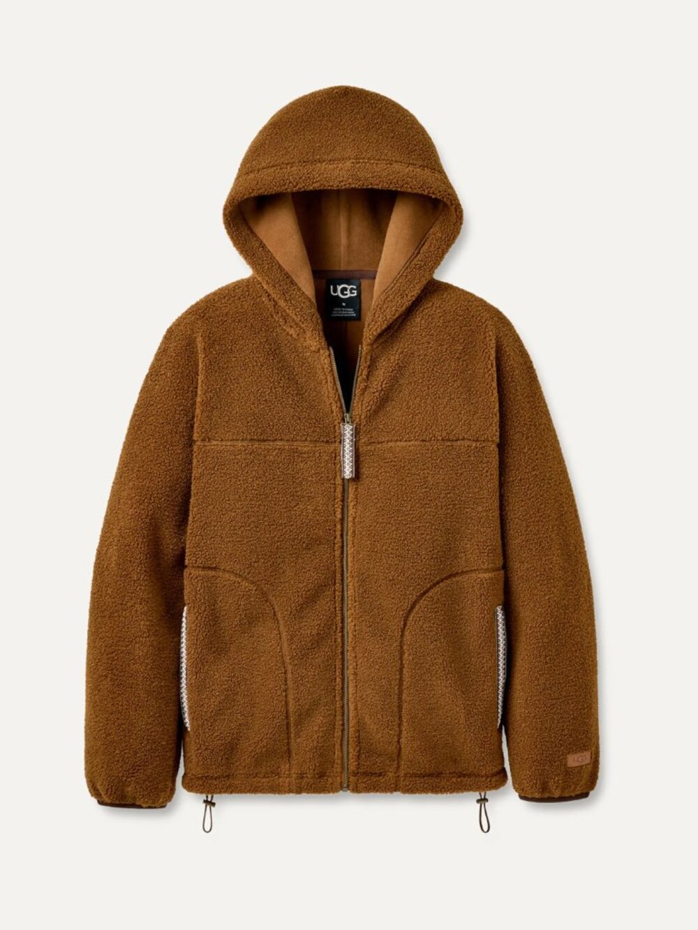 UGG $158 Men's Uggbraid Tazman Full Zip Hoodie Deco Sz 2XL NWT!